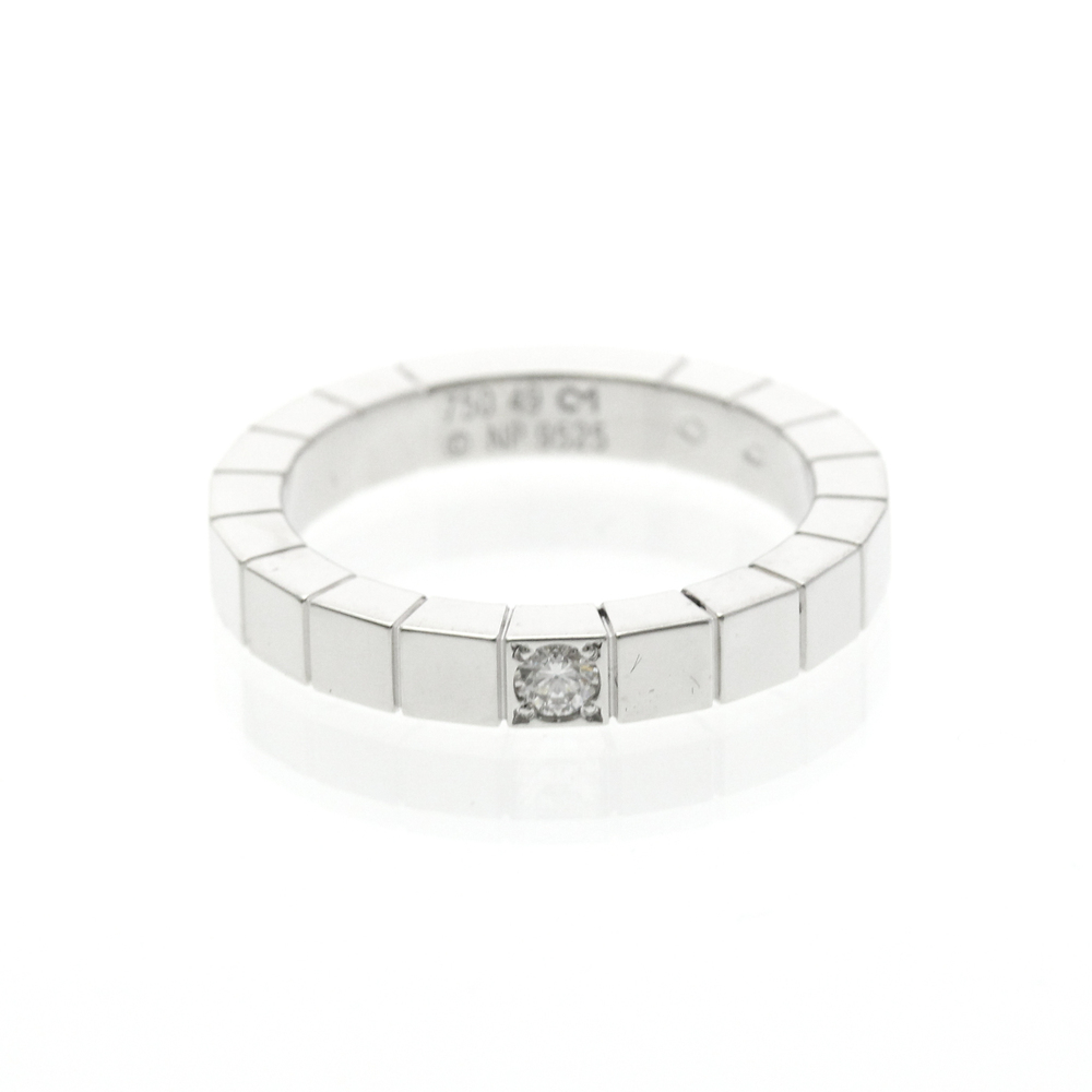 CARTIER 18k Silver Diamond Lanier Ring